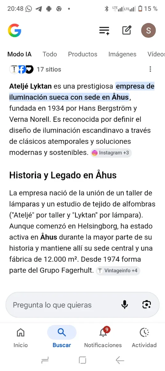 Pantallas lámpara Ahus (Azul, Naranja, Blanco).