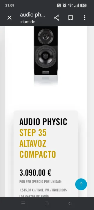 Altavoces Audio Physic Step 35