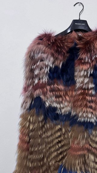 Giacca in Pelliccia vera di Marmotta e Volpe