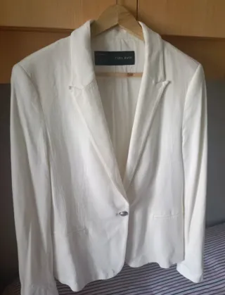 Americana Zara Blanca Talla XL