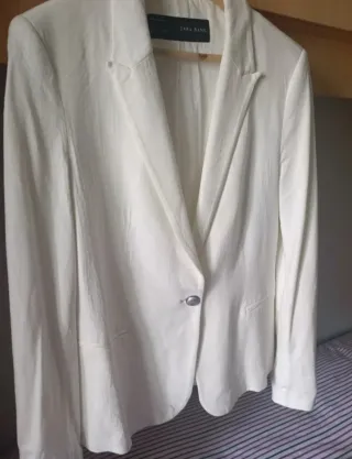 Americana Zara Blanca Talla XL