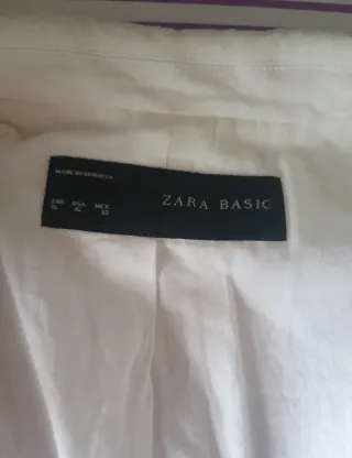 Americana Zara Blanca Talla XL