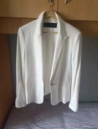 Americana Zara Blanca Talla XL