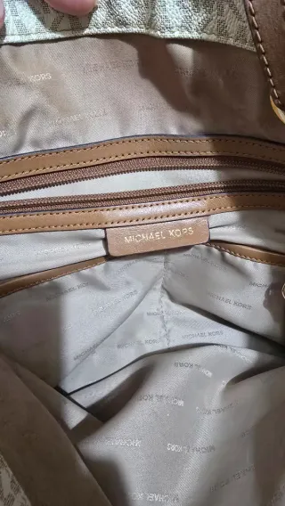 Bolso Michael Kors Beige y Marrón