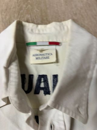 Camisa Aeronautica Militare Vintage Blanca