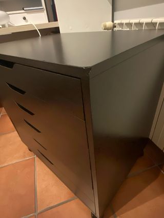 Cajonera Alex Ikea Negra.