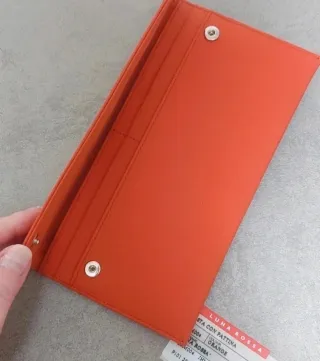 Portafoglio Prada Luna Rossa Arancio Nuovo