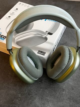 Auriculares diadema inalámbricos verdes