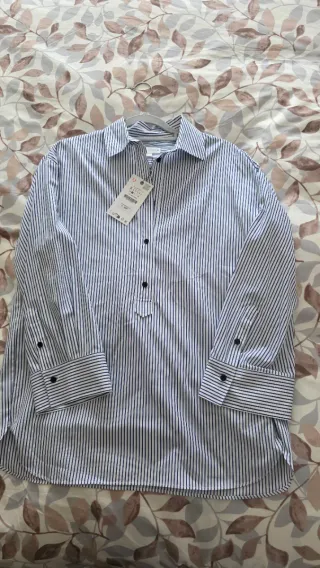 Camisa Zara rayas oversize