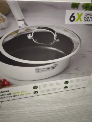 Sartén GreenPan 6.5 Qt Blanca