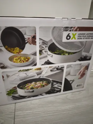 Sartén GreenPan 6.5 Qt Blanca