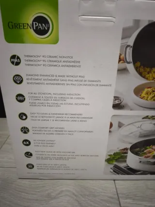 Sartén GreenPan 6.5 Qt Blanca