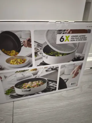 Sartén GreenPan 6.5 Qt Blanca