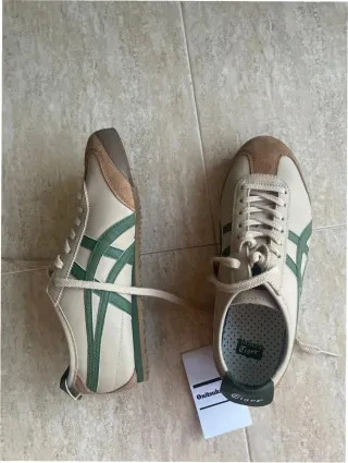 Onitsuka Tiger Mexico 66 Talla 37 Beige/Verde