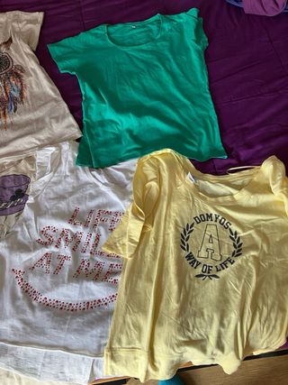 Lote 4 Camisetas Talla Única