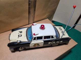 Modellino Latta Auto Polizia Mercedes Benz 230