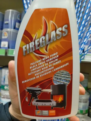 Fireglass Pulitore Nero Fumo griglia sporca ecc