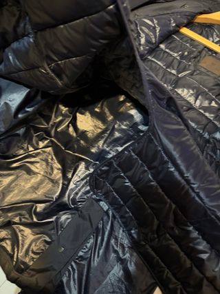 Gabardina Massimo Dutti XL azul oscuro