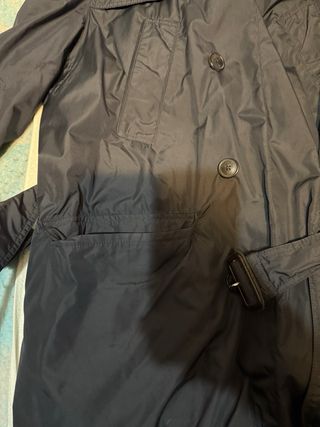 Gabardina Massimo Dutti XL azul oscuro