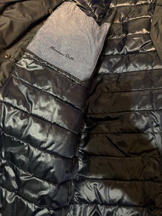 Gabardina Massimo Dutti XL azul oscuro