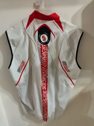 Gilet Ciclismo Bergamo Bianco Rosso