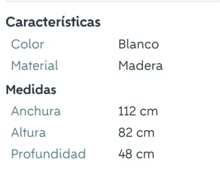 Cajonera blanca estilo francés