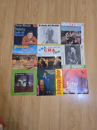 Lote 9 Vinilos 7'' Música Variada