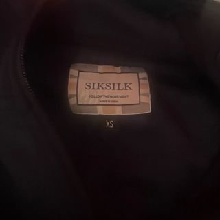 Sudadera SikSilk Negra Cremallera Logo