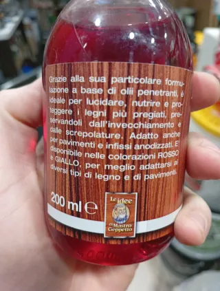 Teknica Olio Rosso per Mobili e Pavimenti nutre