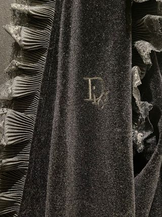 Bata terciopelo Christian Dior negra