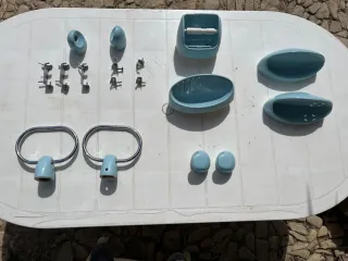Accesorios Baño Roca Porcelana Azul