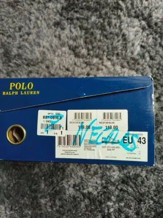 Zapatillas Polo Ralph Lauren Negras Talla 43