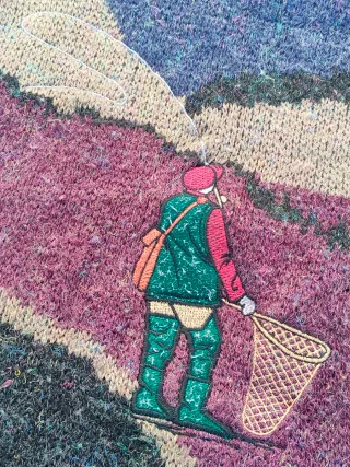 Maglione Functionals vintage - Paesaggio pesca