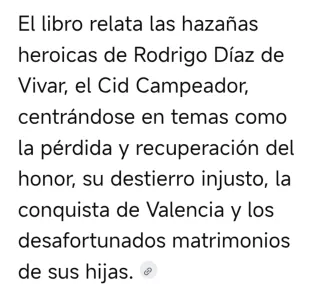 Libro: Cantar Del Cid