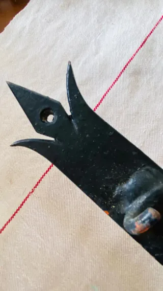 Perchero pared hierro forjado 98 cm rústico vintag