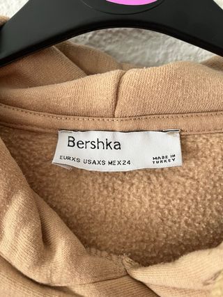 Sudadera Bershka oversize marrón Talla XS