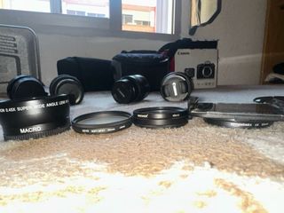 Canon EOS M5 + 3 Lentes + Gimbal Zhiyun