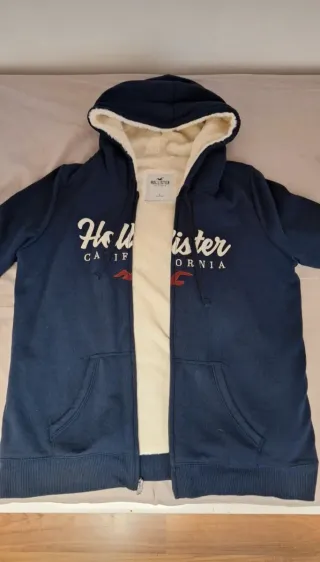 Chaqueta Hollister Azul Marino con Forro