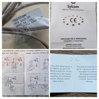 Maestoso Splendido Lampadario Murano 76x80cm Nuovo