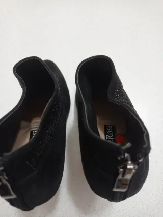 Stivaletti DameRose neri tacco alto strass 37