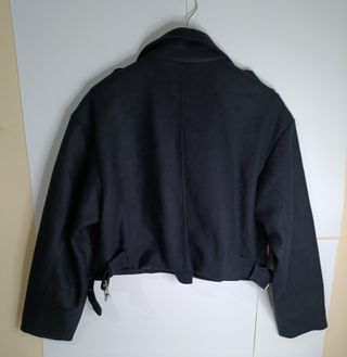 Pull&Bear Gabardina Azul Marino Talla XL