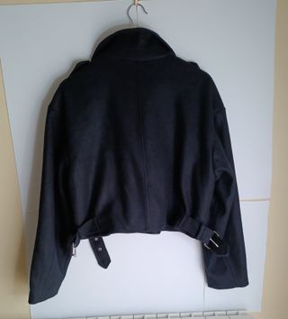 Pull&Bear Gabardina Azul Marino Talla XL