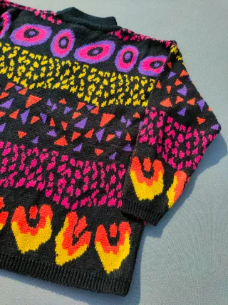 Maglione Jamie Scott con fantasie geometriche