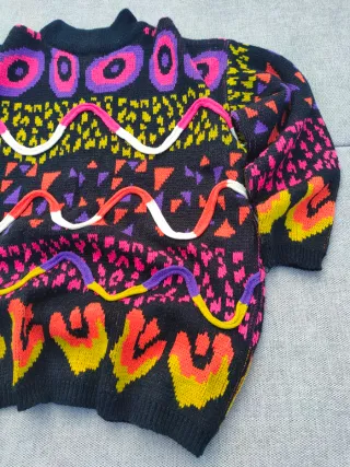 Maglione Jamie Scott con fantasie geometriche