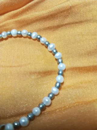 Pulsera Plata Perlas