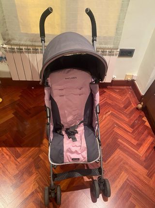 Carrito McLaren Rosa y Gris