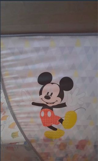 Cuna de viaje plegable Mickey Mouse