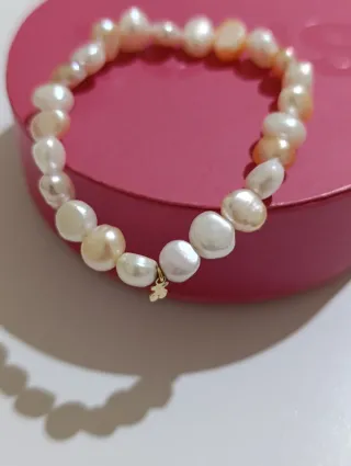Pulsera Tous Perlas Osito Oro 750