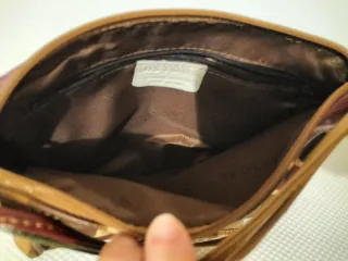 Borsetta vintage pelle multicolore