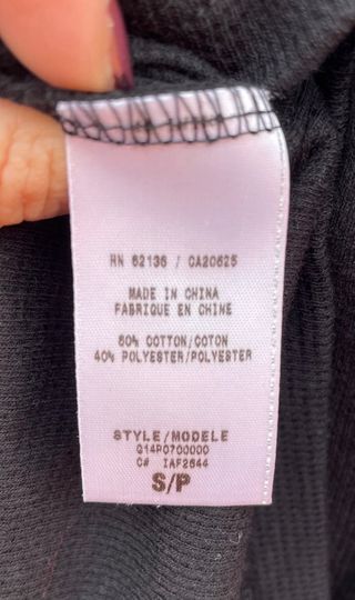 Camiseta Guess Negra Manga Larga